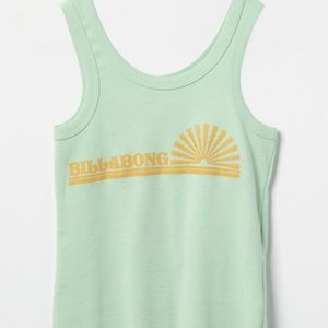 NWT Girl's Billabong green tank top size large